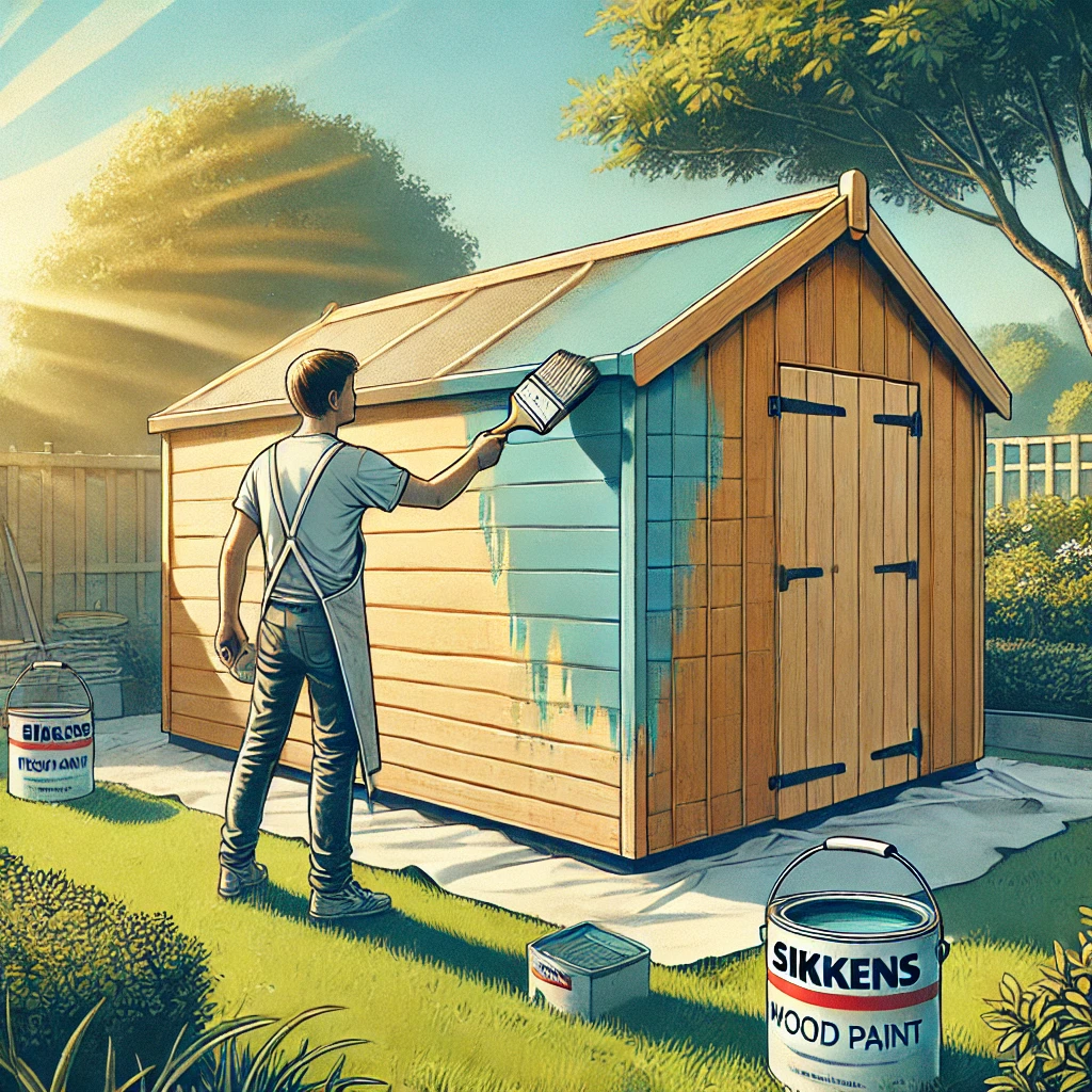 Hoeveel lagen verf op tuinhuis
