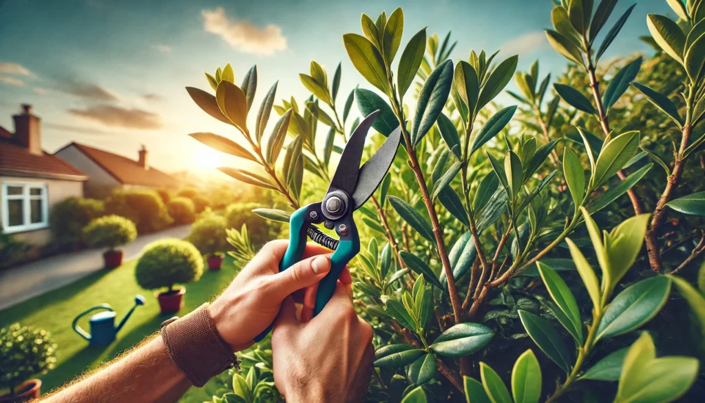 laurier terugsnoeien