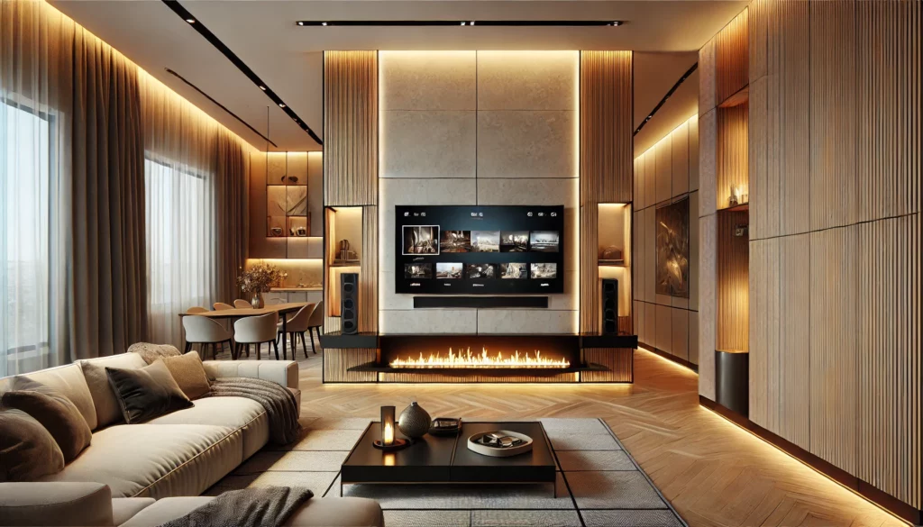Cinewall met of zonder haard