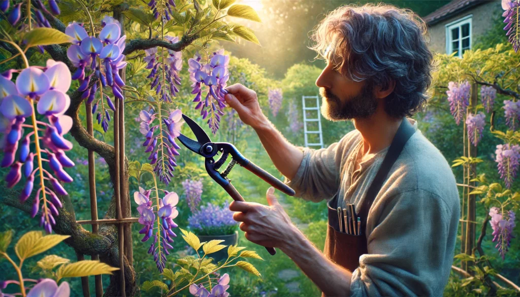 blauwe regen terugsnoeien