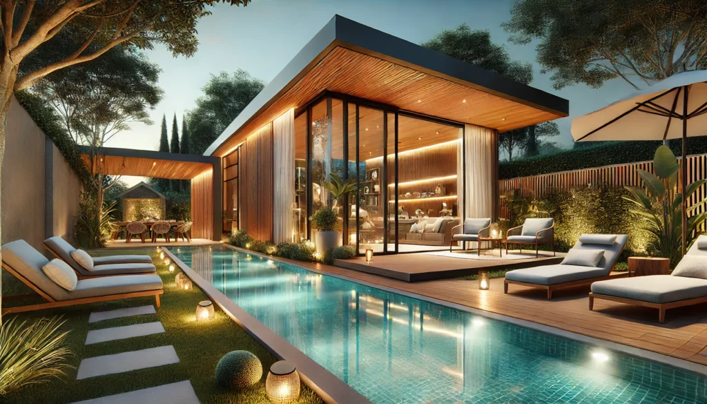 Een poolhouse in je tuin? Zo combineer je luxe en functionaliteit