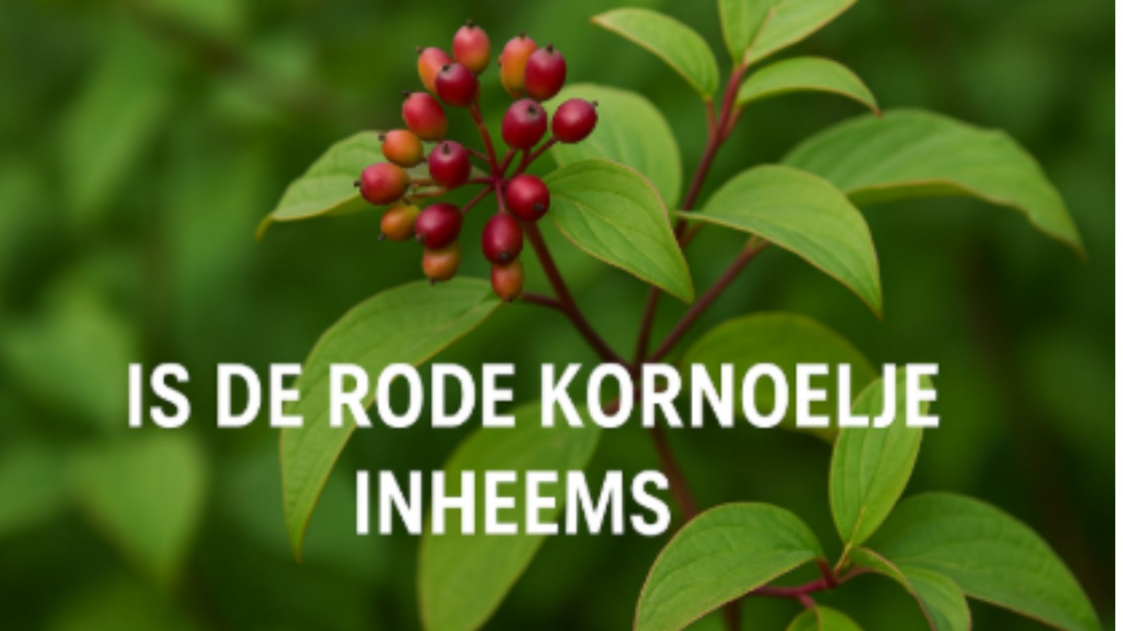 Is de rode kornoelje inheems in Nederland?