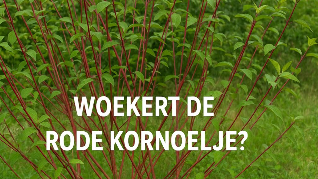 Woekert de rode kornoelje