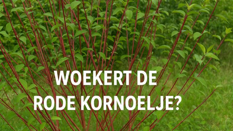 Woekert de rode kornoelje